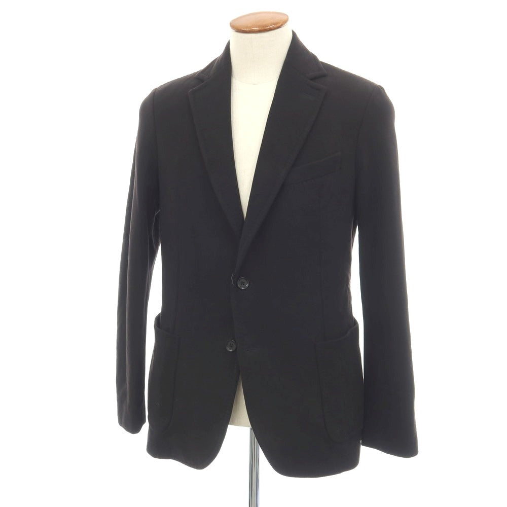 【中古】チルコロ1901 CIRCOLO 1901 コットン ジャージー 裏起毛 2B カジュアルジャケット ブラック【サイズ48】【 状態ランクB 】【 メンズ 】