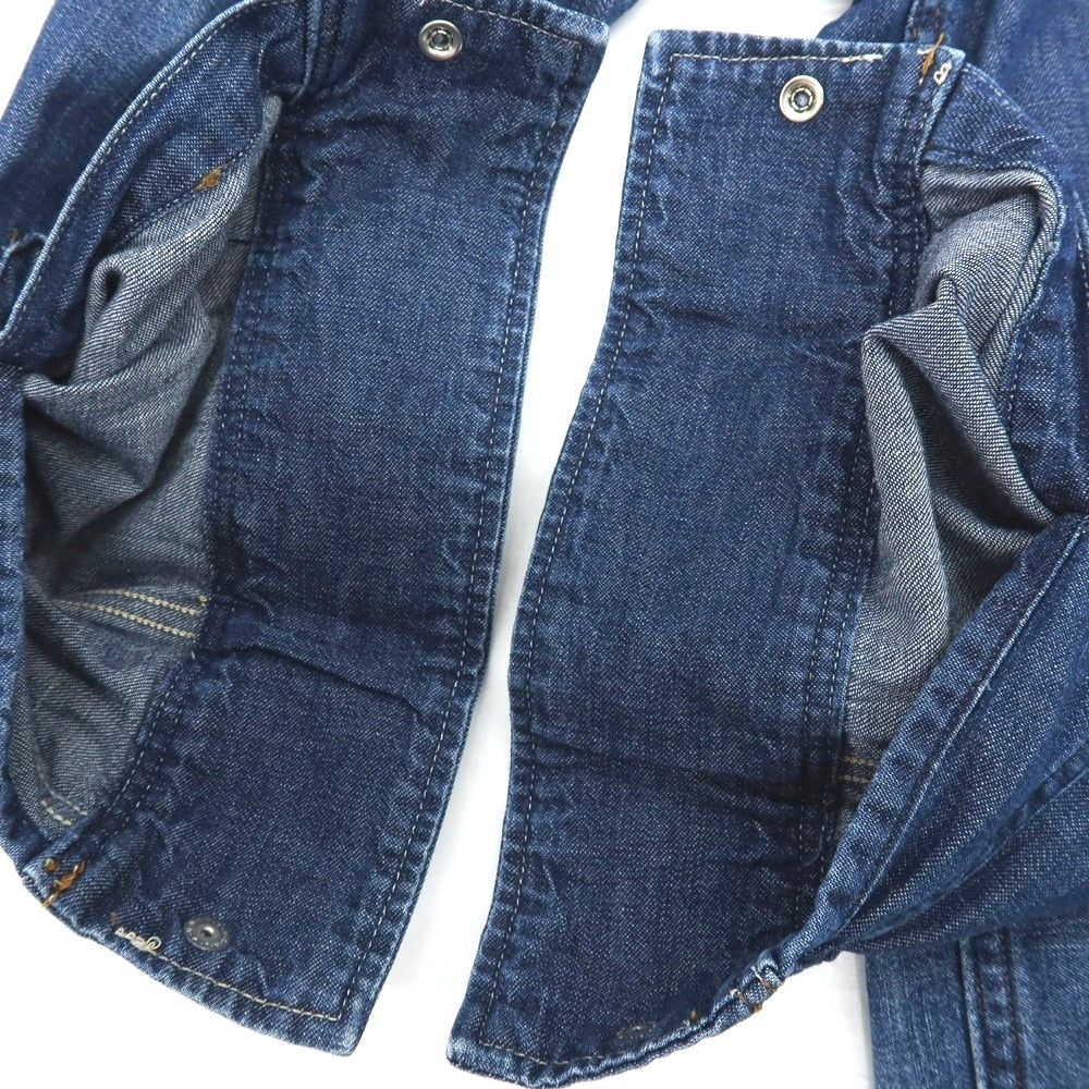 【中古】ラングラー Wrangler FOLL別注 コットン デニム ウエスタンシャツ ネイビー【サイズL】【 状態ランクB 】【 メンズ 】