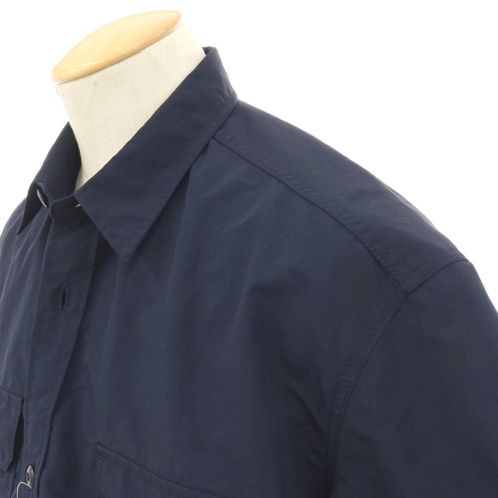 【中古】コムデギャルソンオム COMME des GARCONS HOMME 2025年春夏 ナイロンタッサー 半袖シャツ ネイビー【サイズS】【 状態ランクB 】【 メンズ 】