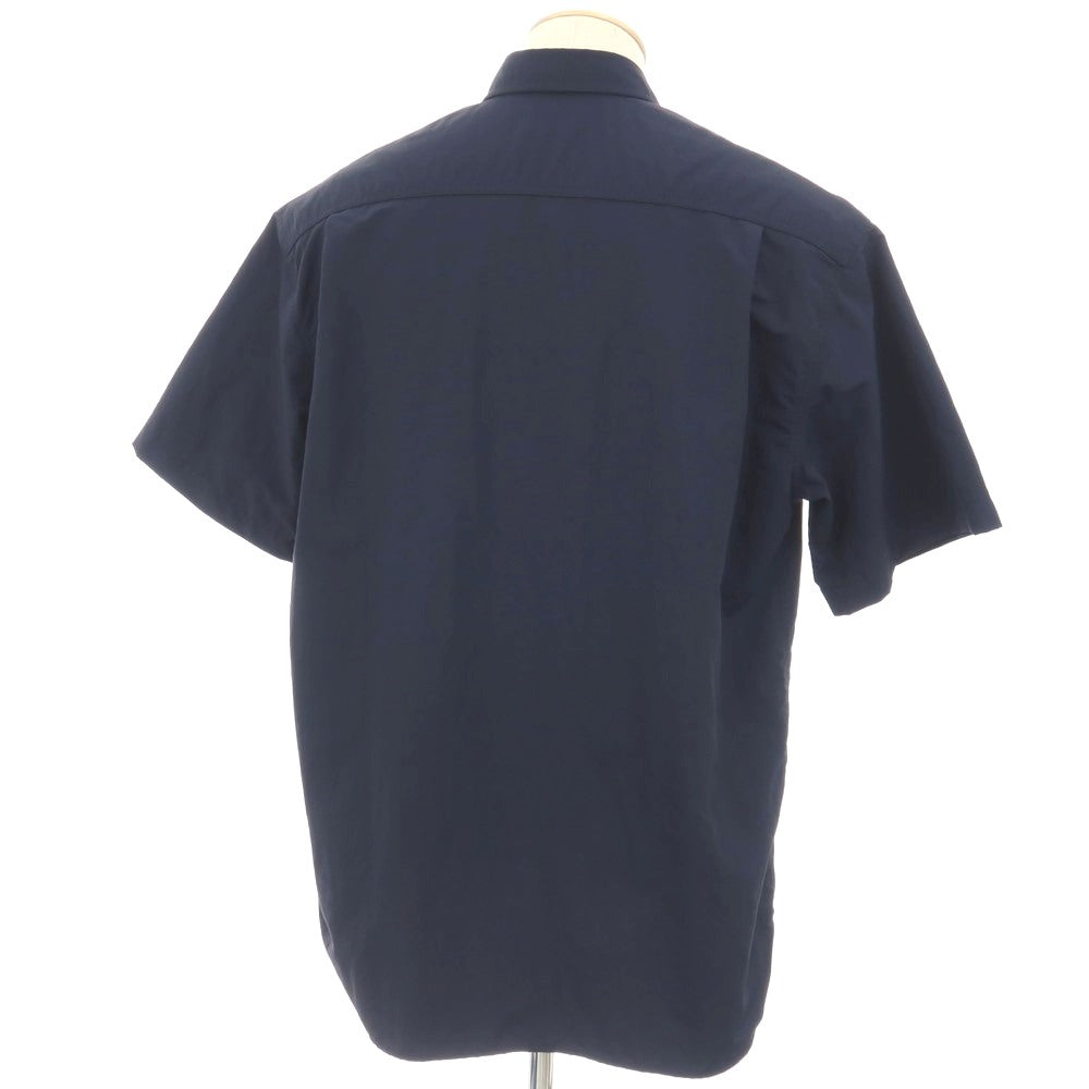 【中古】コムデギャルソンオム COMME des GARCONS HOMME 2025年春夏 ナイロンタッサー 半袖シャツ ネイビー【サイズS】【 状態ランクB 】【 メンズ 】