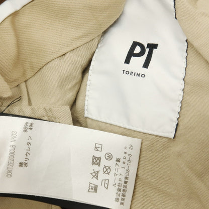 【中古】ピーティートリノ PT TORINO ストレッチ コットン カジュアルスラックスパンツ ベージュ【サイズ42】【 状態ランクB 】【 メンズ 】