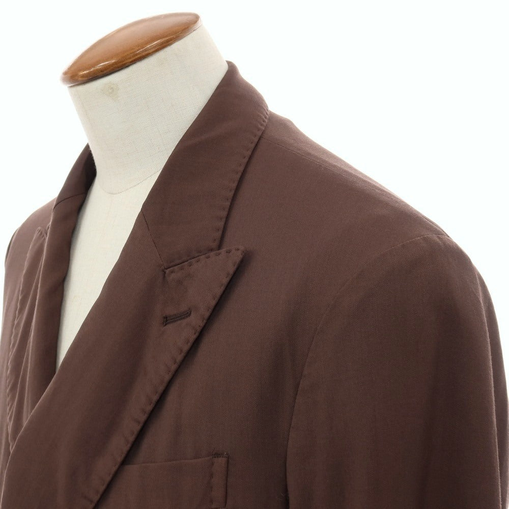 【新品】ドルモア DRUMOHR ウール 6B ダブルスーツ ブラウン【サイズ48】【 状態ランクN 】【 メンズ 】
