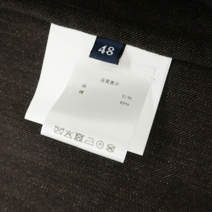 【新品】ドルモア DRUMOHR リネンコットン ヘリンボーン 2B テーラードジャケット 杢ダークブラウン【サイズ48】【 状態ランクN 】【 メンズ 】