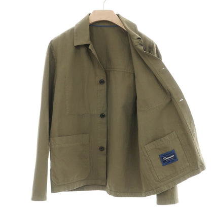 【新品】ドルモア DRUMOHR コットンリネン カバーオール オリーブグリーン【サイズ48】【 状態ランクN 】【 メンズ 】