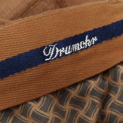 【新品】ドルモア DRUMOHR リネン カジュアルスラックスパンツ ブラウン【サイズ46】【 状態ランクN 】【 メンズ 】