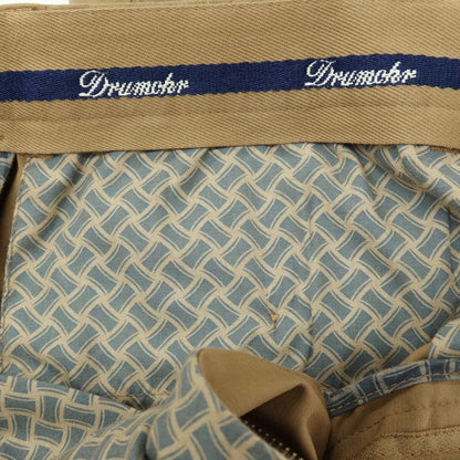【新品】ドルモア DRUMOHR ストレッチ コットン カジュアルスラックスパンツ ダークベージュ【サイズ48】【 状態ランクN 】【 メンズ 】