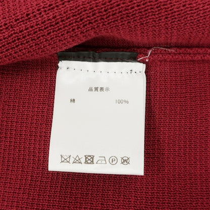 【新品】ドルモア DRUMOHR コットン ミラノリブ 2B ニットジャケット ワインレッド【サイズ48】【 状態ランクN 】【 メンズ 】