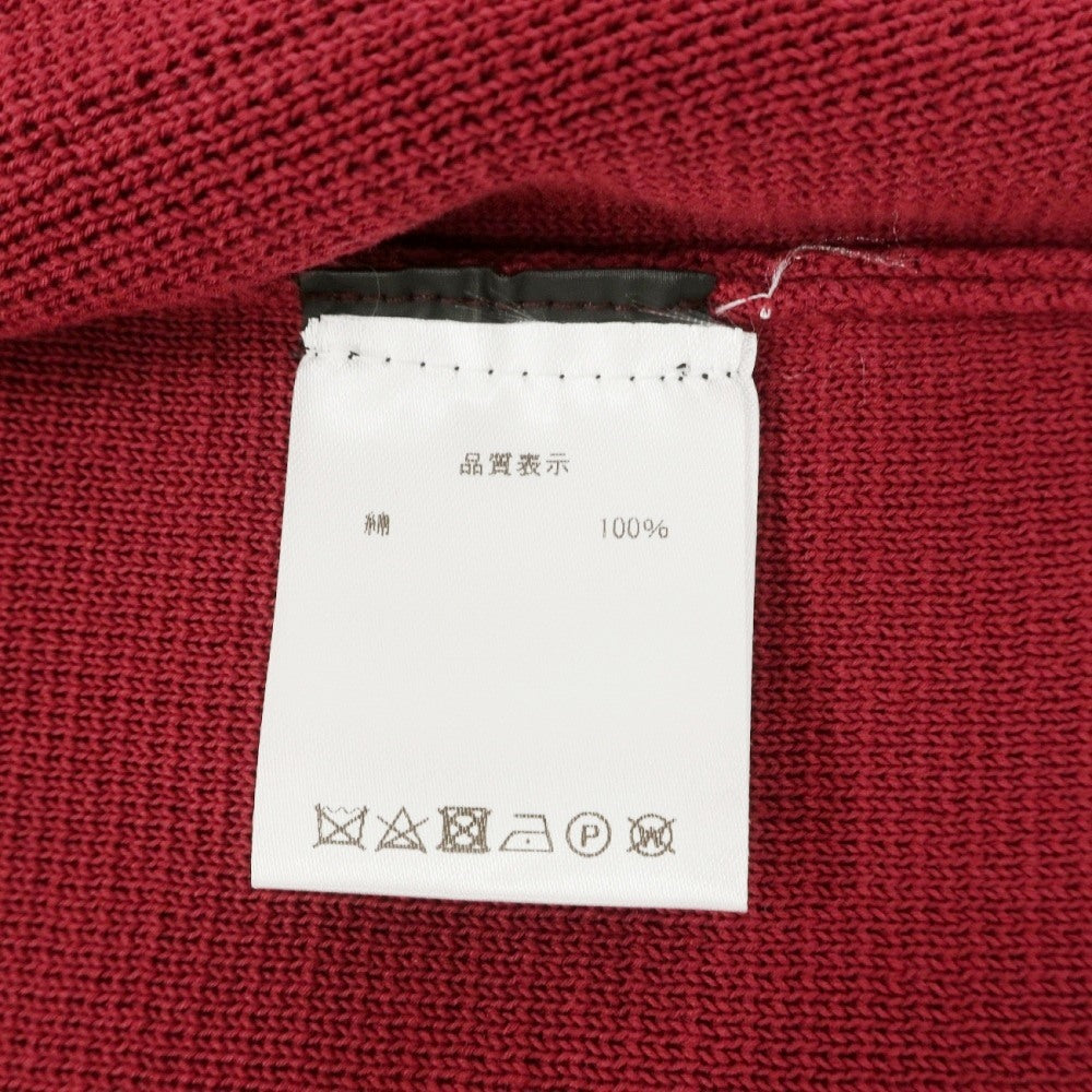 【新品】ドルモア DRUMOHR コットン ミラノリブ 2B ニットジャケット ワインレッド【サイズ52】【 状態ランクN 】【 メンズ 】