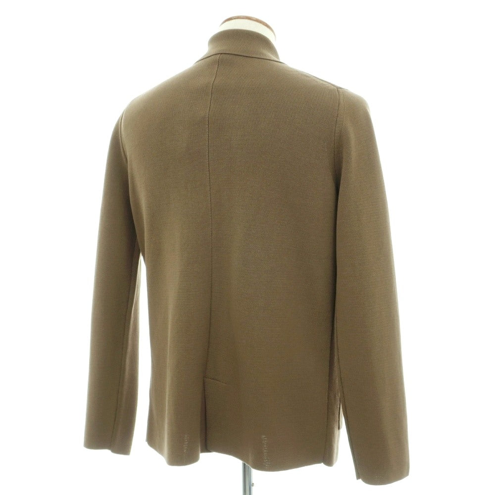 【新品】ドルモア DRUMOHR コットン ミラノリブ 2B ニットジャケット オリーブ【サイズ48】【 状態ランクN 】【 メンズ 】