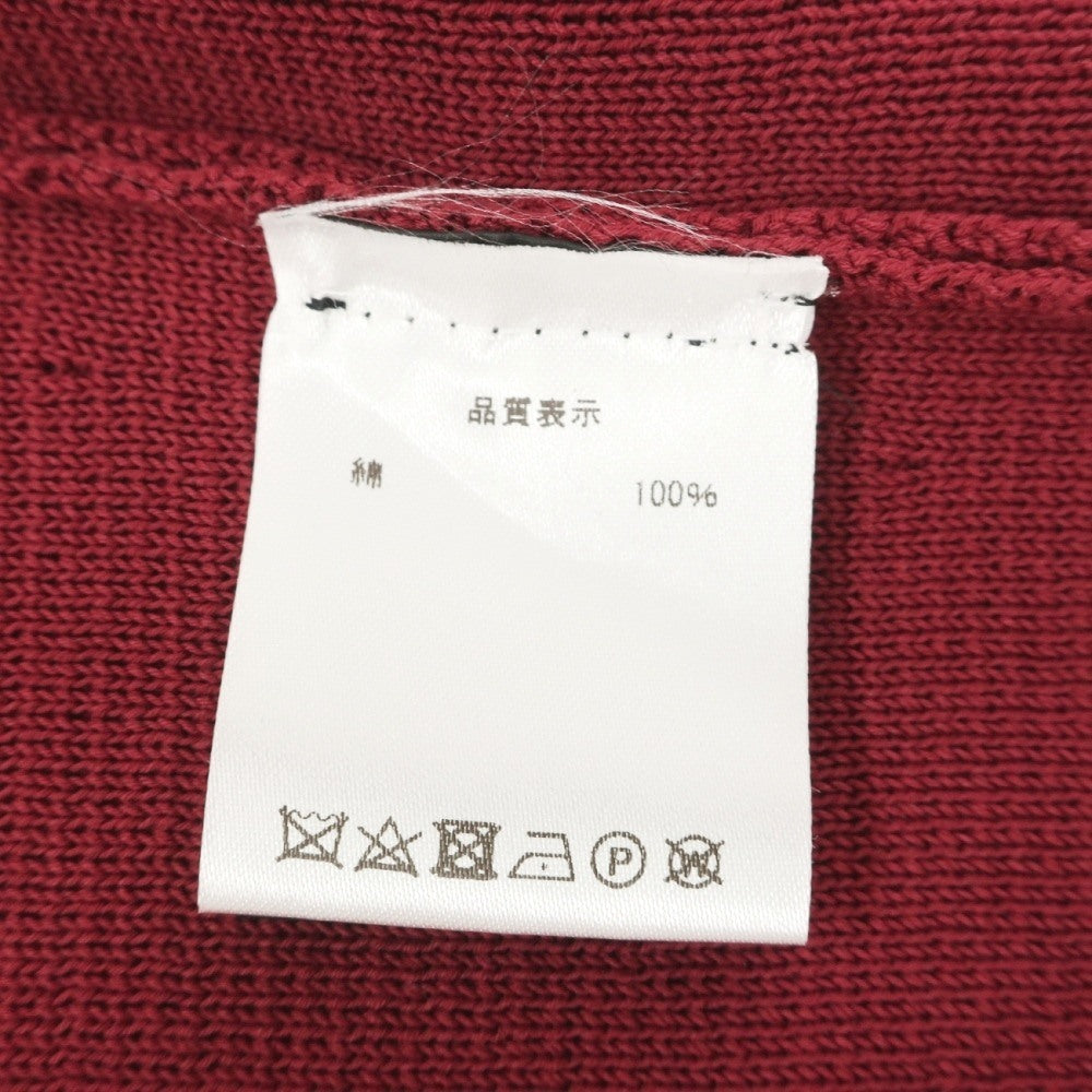【新品】ドルモア DRUMOHR コットン ミラノリブ ダブル6B ニットジャケット ワインレッド【サイズ46】【 状態ランクN 】【 メンズ 】