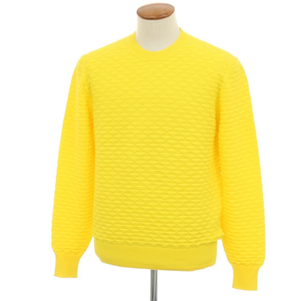 【新品アウトレット】ドルモア DRUMOHR コットン クルーネック プルオーバーニット イエロー【サイズ48】【 状態ランクN- 】【 メンズ 】