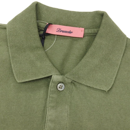 【新品】ドルモア DRUMOHR コットン 半袖ポロシャツ ライトオリーブグリーン【サイズXS】【 状態ランクN 】【 メンズ 】