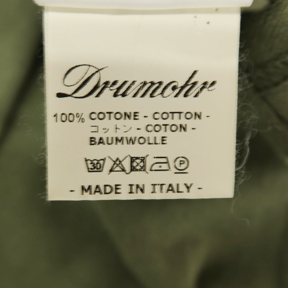 新品】ドルモア DRUMOHR コットン 半袖ポロシャツ ライトオリーブ