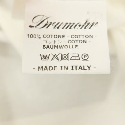 【新品アウトレット】ドルモア DRUMOHR コットン 半袖ポロシャツ ホワイト【サイズXS】【 状態ランクN- 】【 メンズ 】