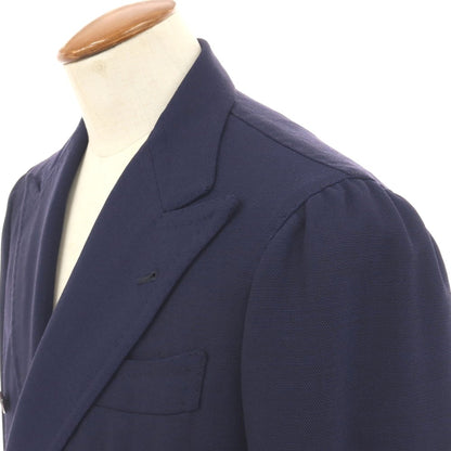 【中古】アルフォンソ シリカ Alfonso Sirica ウール ダブル6B テーラードジャケット ネイビー【サイズ46】【 状態ランクB 】【 メンズ 】