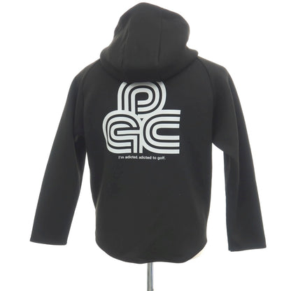 【中古】パシフィックゴルフクラブ Pacific GOLF CLUB ダンボールニット ジップアップ パーカー ブラック【サイズM】【 状態ランクB 】【 メンズ 】