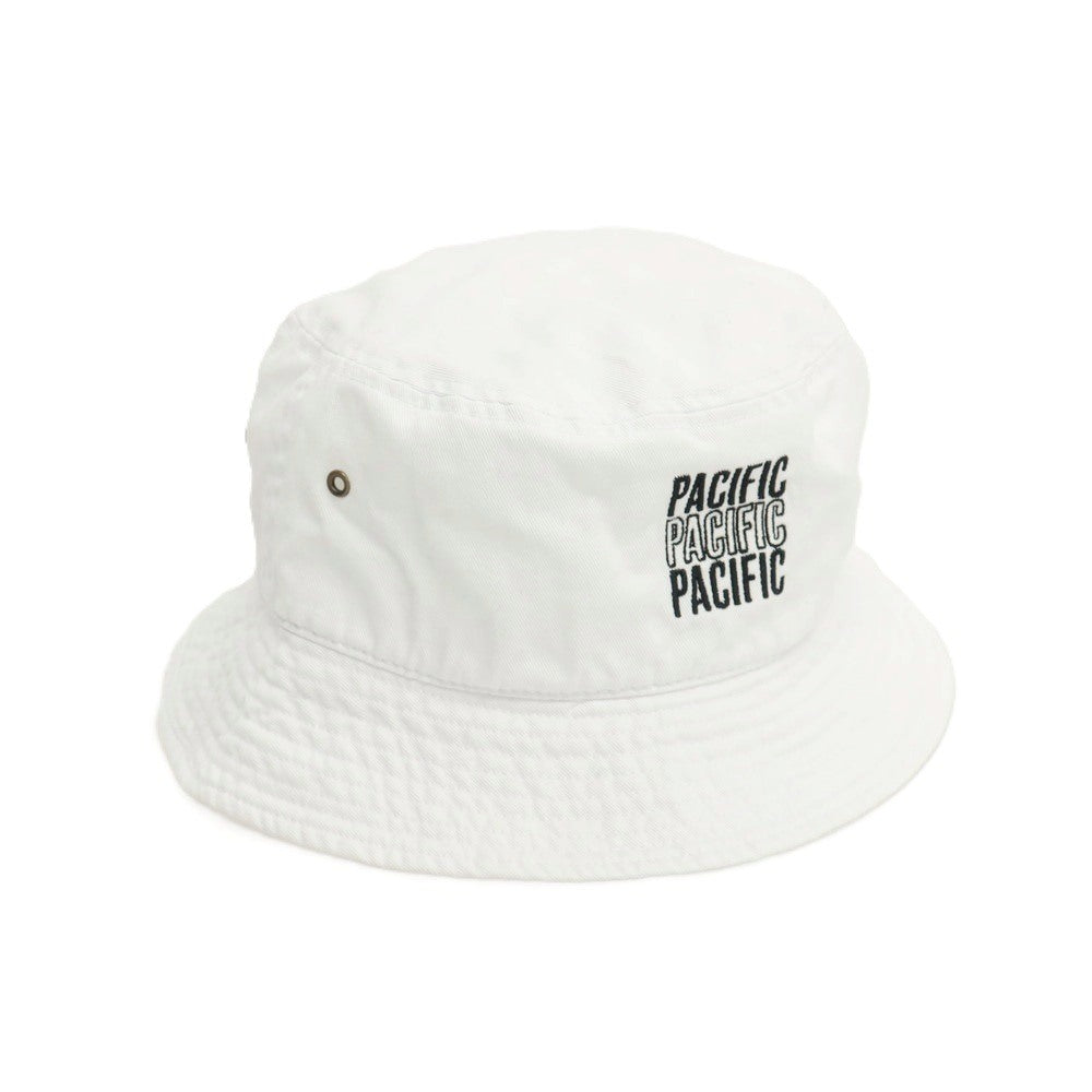 【中古】パシフィックゴルフクラブ Pacific GOLF CLUB コットン バケットハット 帽子 ホワイト【サイズL/XL】【 状態ランクC 】【 メンズ 】