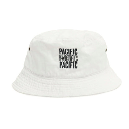 【中古】パシフィックゴルフクラブ Pacific GOLF CLUB コットン バケットハット 帽子 ホワイト【サイズL/XL】【 状態ランクC 】【 メンズ 】