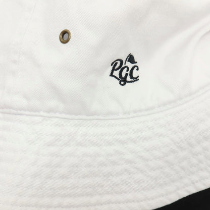 【中古】パシフィックゴルフクラブ Pacific GOLF CLUB コットン バケットハット 帽子 ホワイト【サイズL/XL】【 状態ランクC 】【 メンズ 】