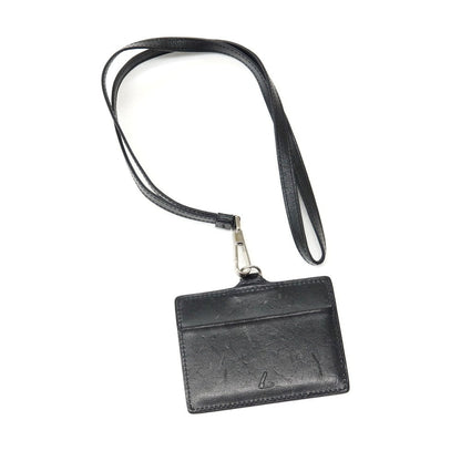 【中古】ツチヤカバン 土屋鞄 レザー IDカードケース ブラック【 状態ランクC 】【 メンズ 】