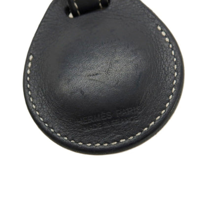 【中古】エルメス HERMES レザー Apple Air Tag エアタグ キーホルダー ブラック【 状態ランクC 】【 メンズ 】
