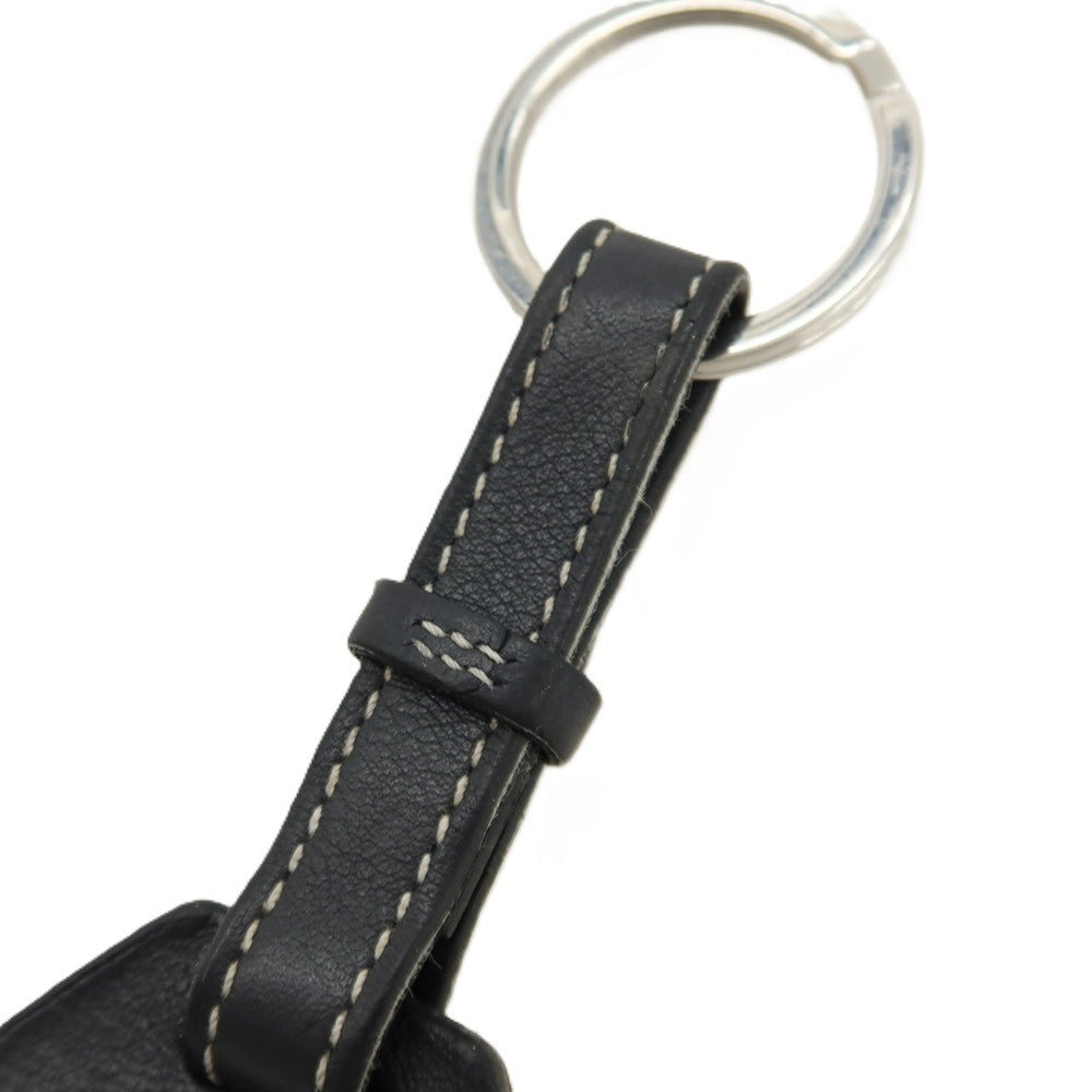 【中古】エルメス HERMES レザー Apple Air Tag エアタグ キーホルダー ブラック【 状態ランクC 】【 メンズ 】