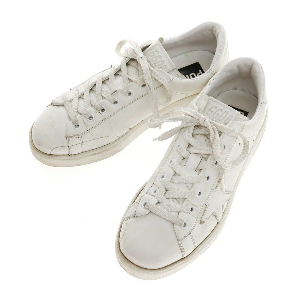 【中古】ゴールデングース GOLDEN GOOSE レザー スニーカー ホワイト【サイズ40】【 状態ランクC 】【 メンズ 】