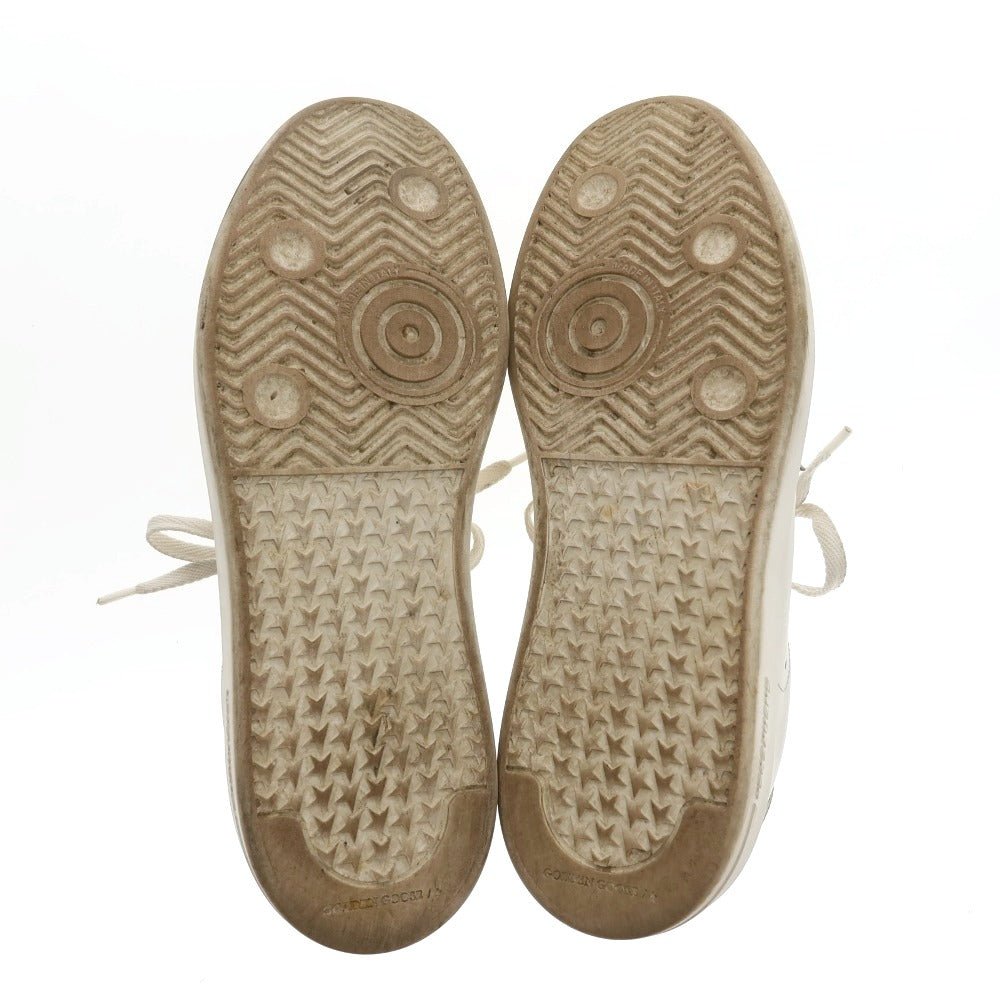 【中古】ゴールデングース GOLDEN GOOSE レザー スニーカー ホワイト【サイズ40】【 状態ランクC 】【 メンズ 】