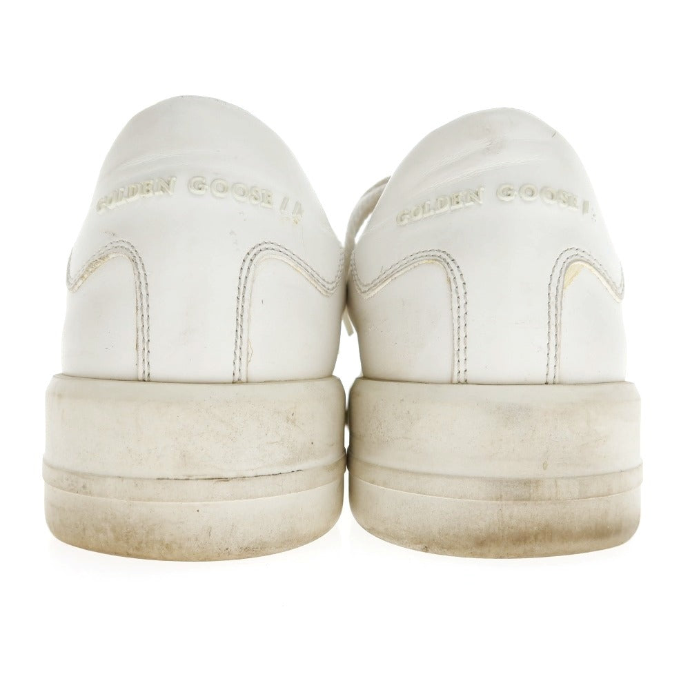 【中古】ゴールデングース GOLDEN GOOSE レザー スニーカー ホワイト【サイズ40】【 状態ランクC 】【 メンズ 】