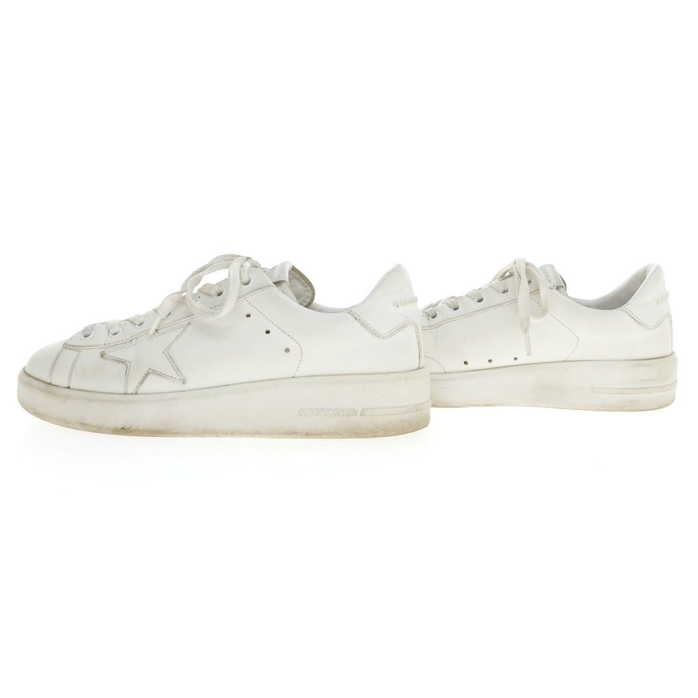 【中古】ゴールデングース GOLDEN GOOSE レザー スニーカー ホワイト【サイズ40】【 状態ランクC 】【 メンズ 】