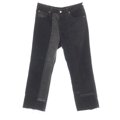 【中古】ジョンリンクス jonnlynx faye別注 コットン 再構築 デニムパンツ ブラック【サイズ34】【 状態ランクB 】【 メンズ 】