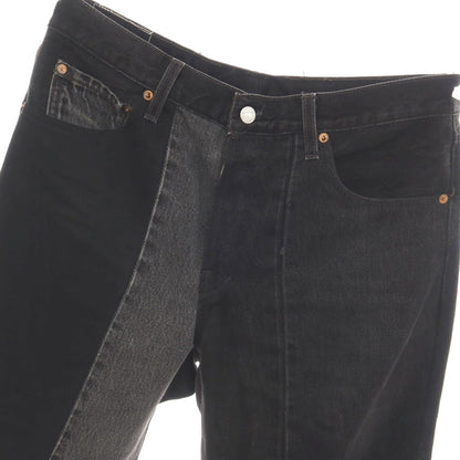 【中古】ジョンリンクス jonnlynx faye別注 コットン 再構築 デニムパンツ ブラック【サイズ34】【 状態ランクB 】【 メンズ 】