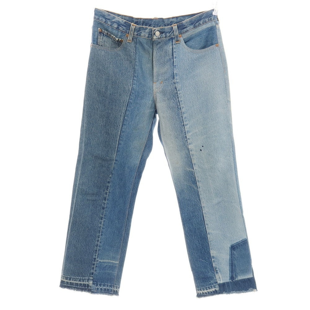 【中古】ジョンリンクス jonnlynx faye別注 コットン 再構築 デニムパンツ ブルー【サイズ34】【 状態ランクB 】【 メンズ 】
