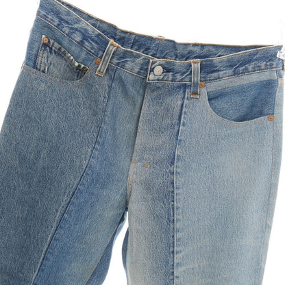 【中古】ジョンリンクス jonnlynx faye別注 コットン 再構築 デニムパンツ ブルー【サイズ34】【 状態ランクB 】【 メンズ 】