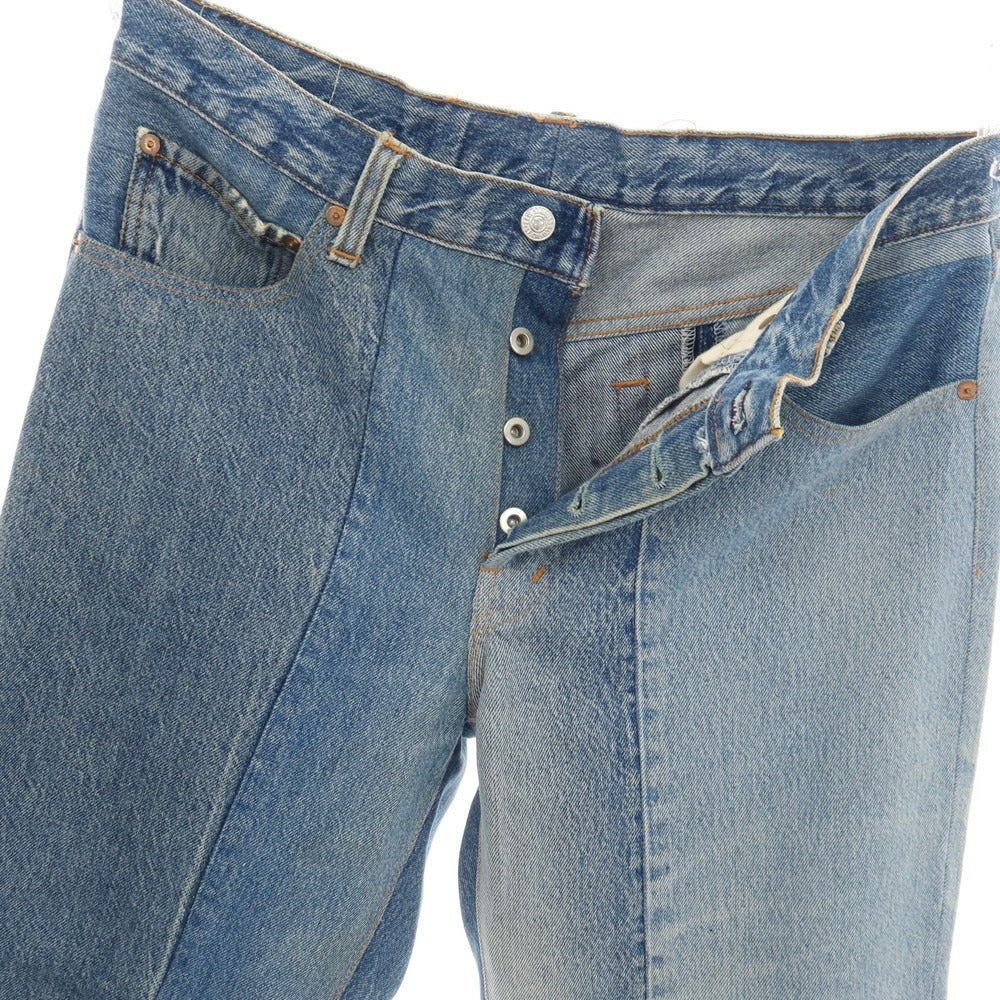 【中古】ジョンリンクス jonnlynx faye別注 コットン 再構築 デニムパンツ ブルー【サイズ34】【 状態ランクB 】【 メンズ 】
