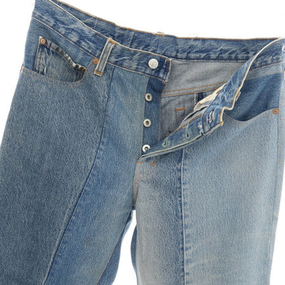 【中古】ジョンリンクス jonnlynx faye別注 コットン 再構築 デニムパンツ ブルー【サイズ34】【 状態ランクB 】【 メンズ 】