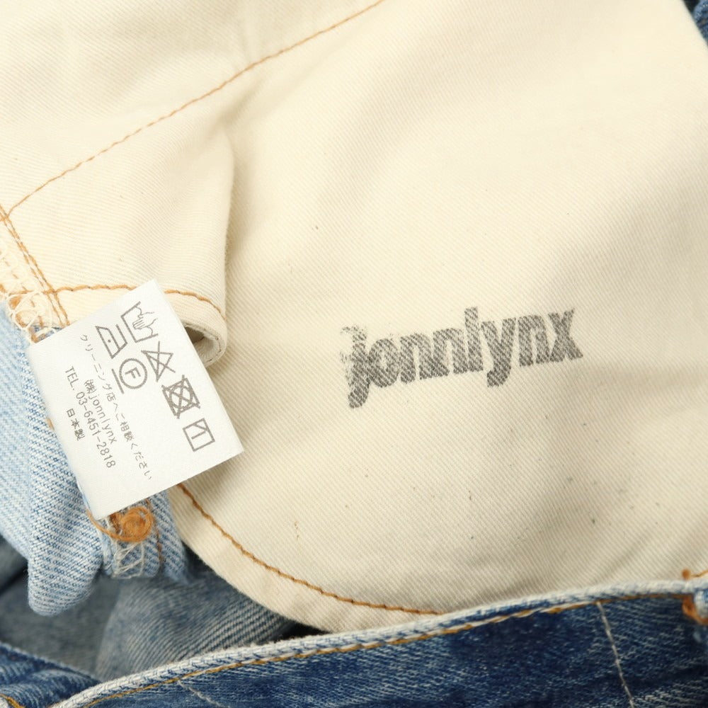 【中古】ジョンリンクス jonnlynx faye別注 コットン 再構築 デニムパンツ ブルー【サイズ34】【 状態ランクB 】【 メンズ 】
