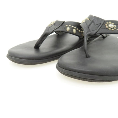 【中古】エイチティーシー HTC × ISLAND SLIPPER レザー サンダル ブラック【サイズ9】【 状態ランクB 】【 メンズ 】