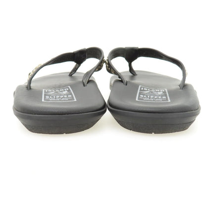 【中古】エイチティーシー HTC × ISLAND SLIPPER レザー サンダル ブラック【サイズ9】【 状態ランクB 】【 メンズ 】