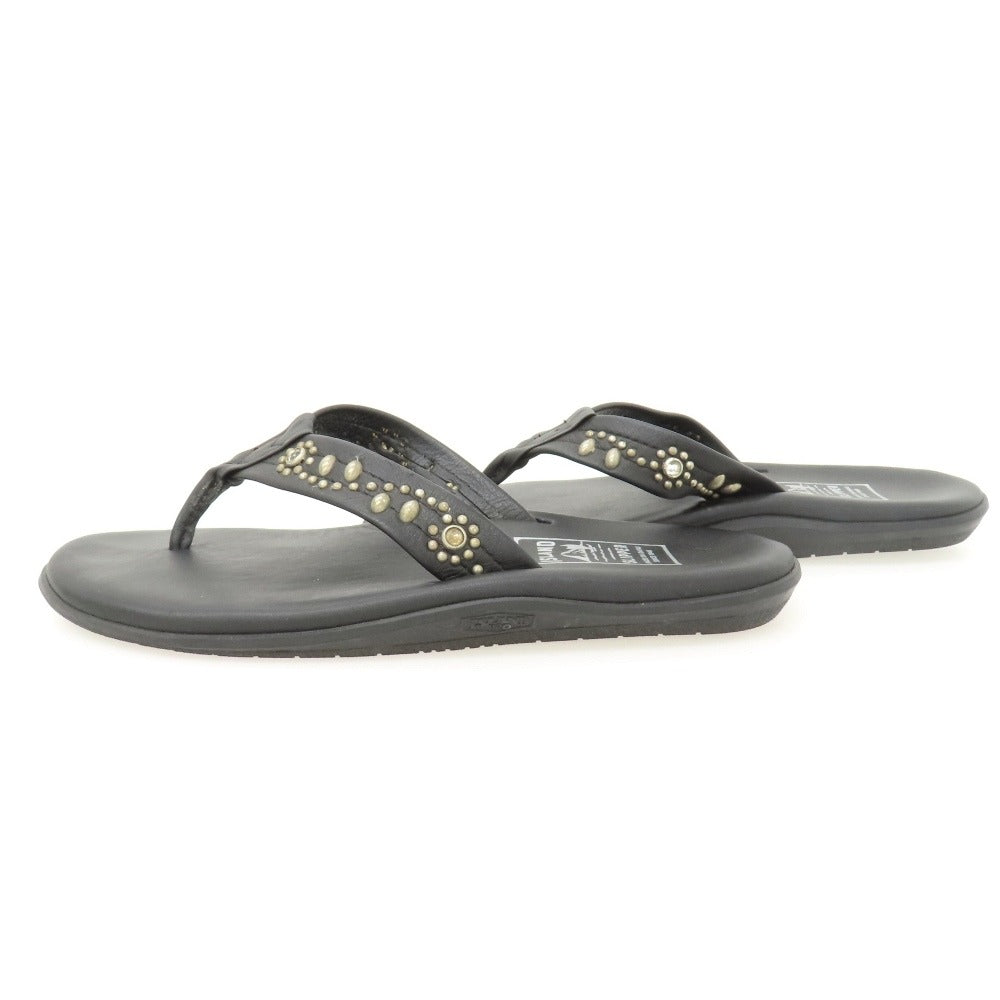 【中古】エイチティーシー HTC × ISLAND SLIPPER レザー サンダル ブラック【サイズ9】【 状態ランクB 】【 メンズ 】