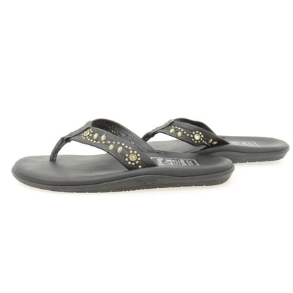 【中古】エイチティーシー HTC × ISLAND SLIPPER レザー サンダル ブラック【サイズ9】【 状態ランクB 】【 メンズ 】