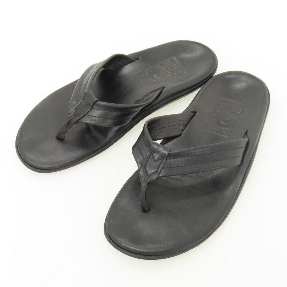 【中古】アイランドスリッパ ISLAND SLIPPER レザー サンダル ブラック【サイズ9】【 状態ランクB 】【 メンズ 】