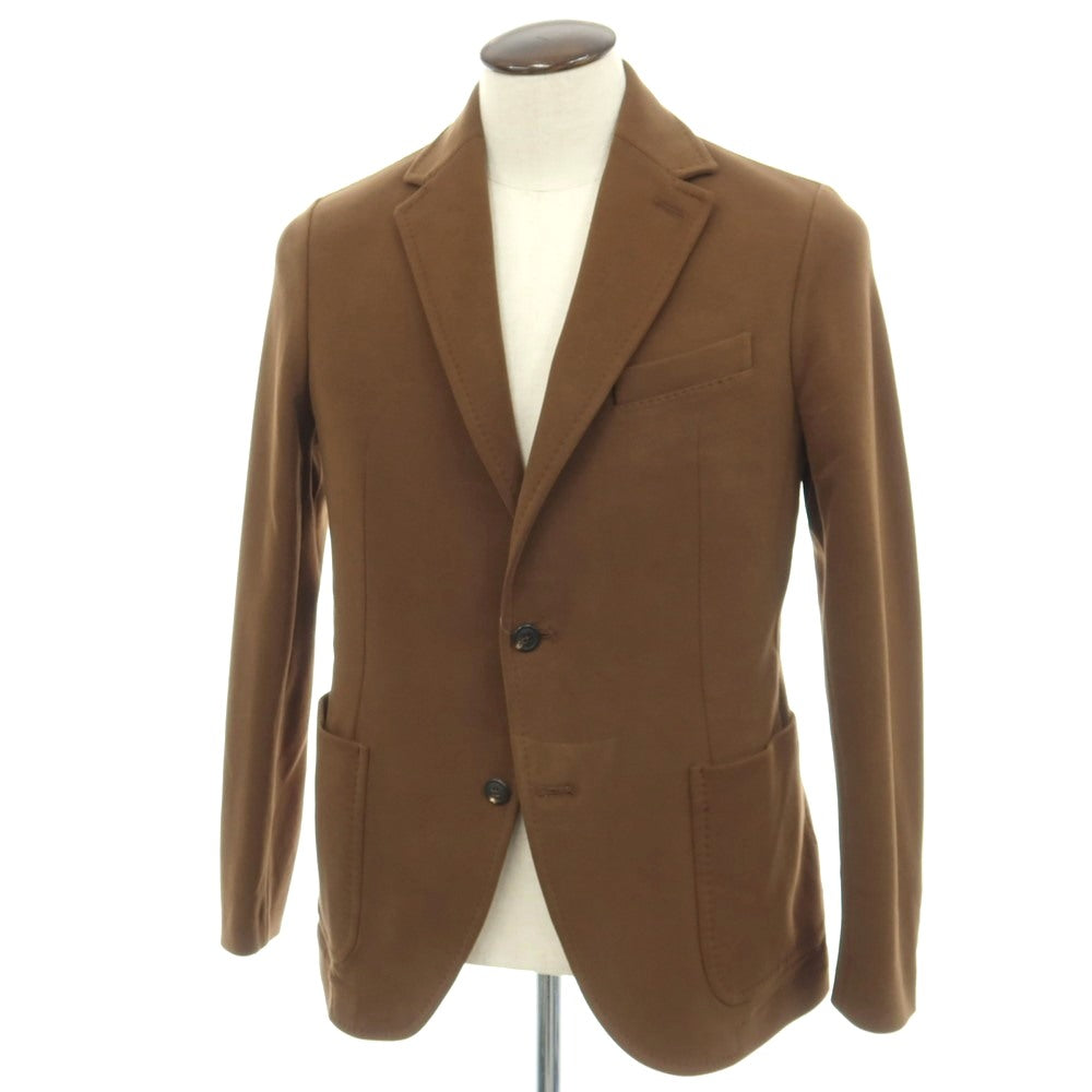 【中古】チルコロ1901 CIRCOLO 1901 コットン ジャージー 裏起毛 2B カジュアルジャケット ブラウン【サイズ50】【 状態ランクB 】【 メンズ 】