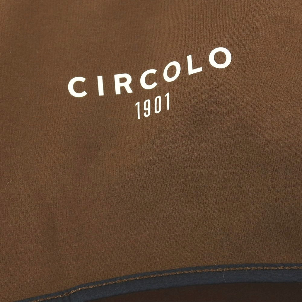 【中古】チルコロ1901 CIRCOLO 1901 コットン ジャージー 裏起毛 2B カジュアルジャケット ブラウン【サイズ50】【 状態ランクB 】【 メンズ 】