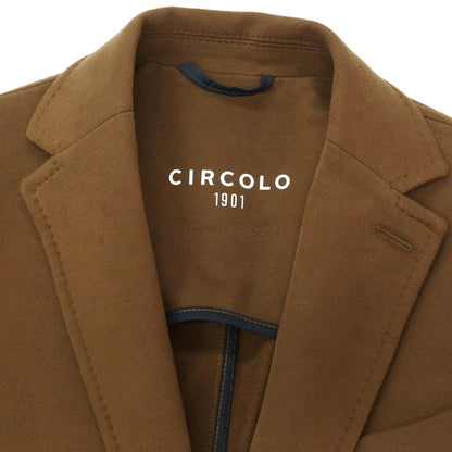 【中古】チルコロ1901 CIRCOLO 1901 コットン ジャージー 裏起毛 2B カジュアルジャケット ブラウン【サイズ50】【 状態ランクB 】【 メンズ 】