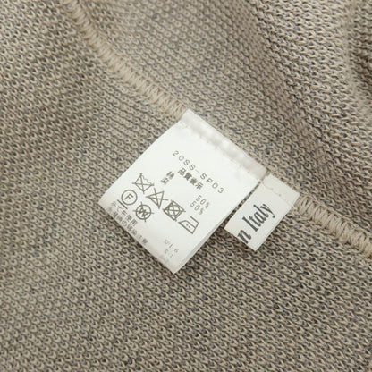 【中古】フィンジャック Finjack コットンリネン 2B ニットジャケット グレージュxグレー【サイズL】【 状態ランクD 】【 メンズ 】