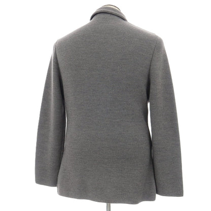 【中古】ラルディーニ LARDINI ウール 2B ニットジャケット グレー【サイズXL】【 状態ランクB 】【 メンズ 】