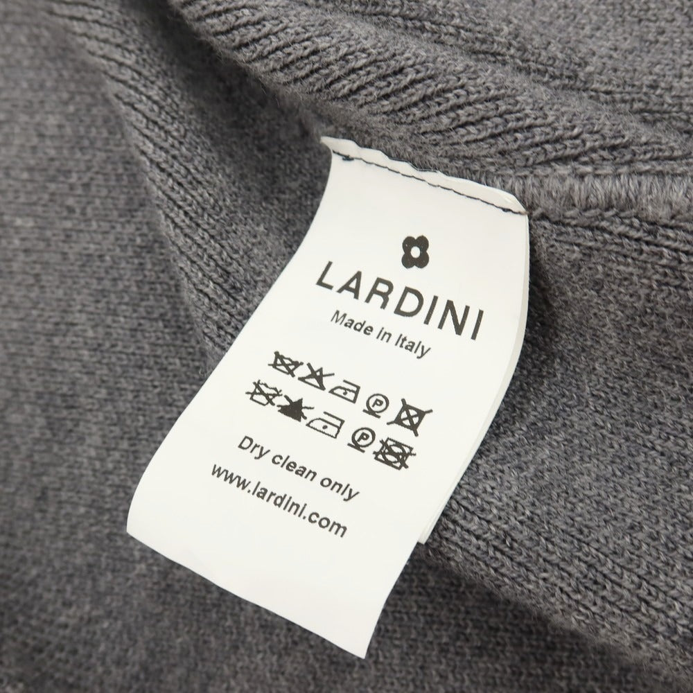 【中古】ラルディーニ LARDINI ウール 2B ニットジャケット グレー【サイズXL】【 状態ランクB 】【 メンズ 】