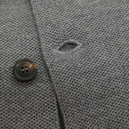 【中古】ラルディーニ LARDINI ウール 2B ニットジャケット グレー【サイズXL】【 状態ランクB 】【 メンズ 】