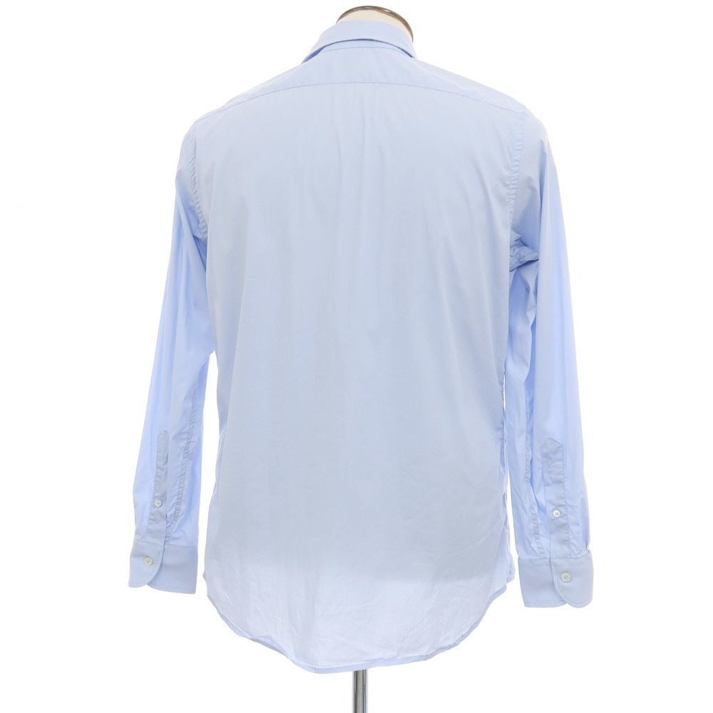 【中古】バグッタ Bagutta コットン セミワイドカラー ドレスシャツ ライトブルー【サイズ42】【 状態ランクC 】【 メンズ 】